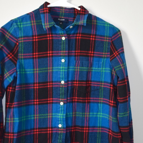 Madewell Tops - Madewell Blue, Red, and Green Flannel - XS